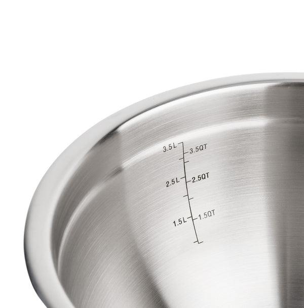 Bowl acciaio inox e silicone con coperchio