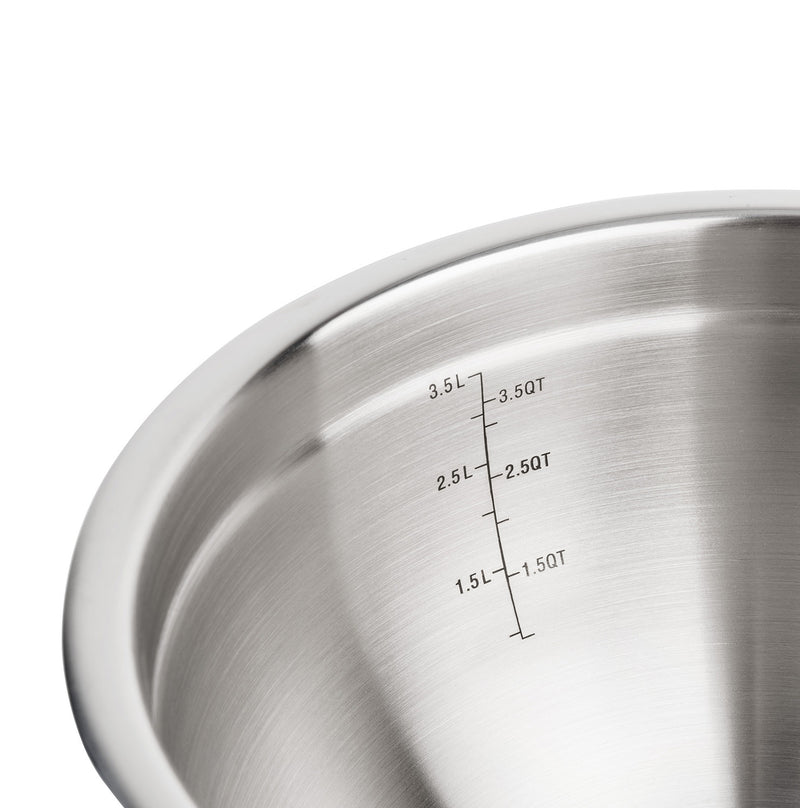 Bowl acciaio inox e silicone con coperchio