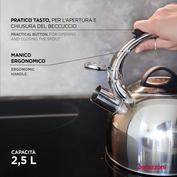 Bollitore nero lucido