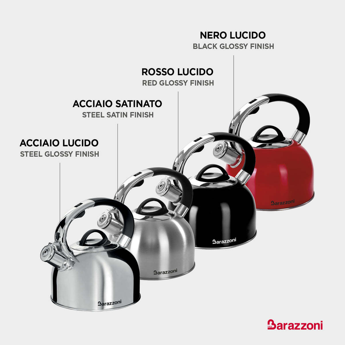 Bollitore nero lucido