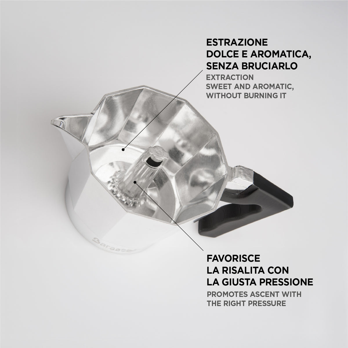 Caffettiera Alluminio - azzurra