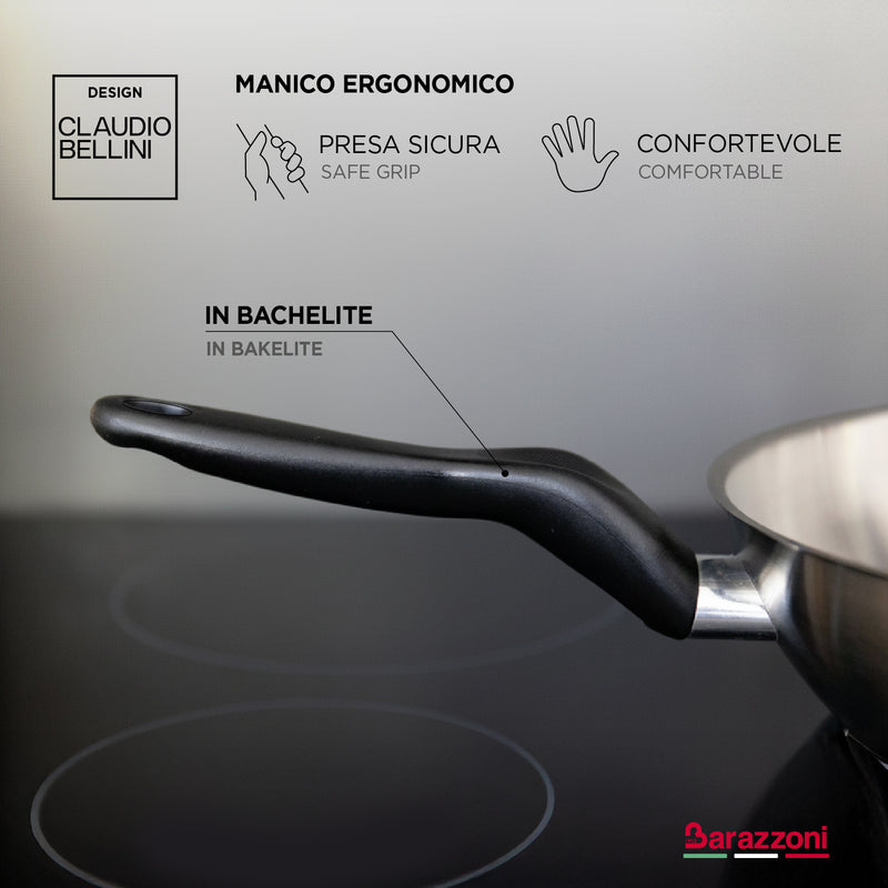 Set inox 2 pezzi - Padelle 20 cm + 24 cm