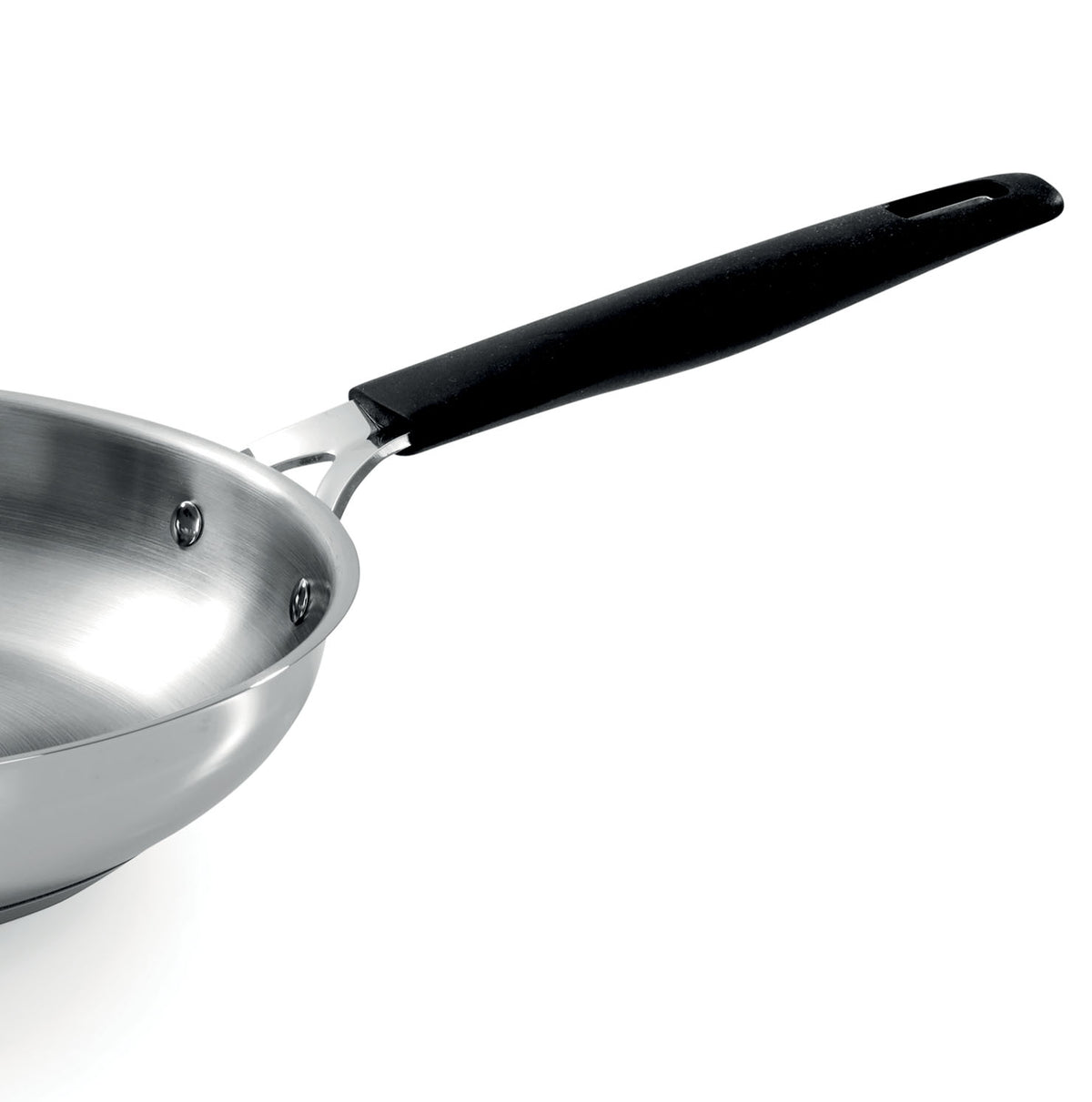 Tris acciaio inox - set 3 padelle cm 20/24/28