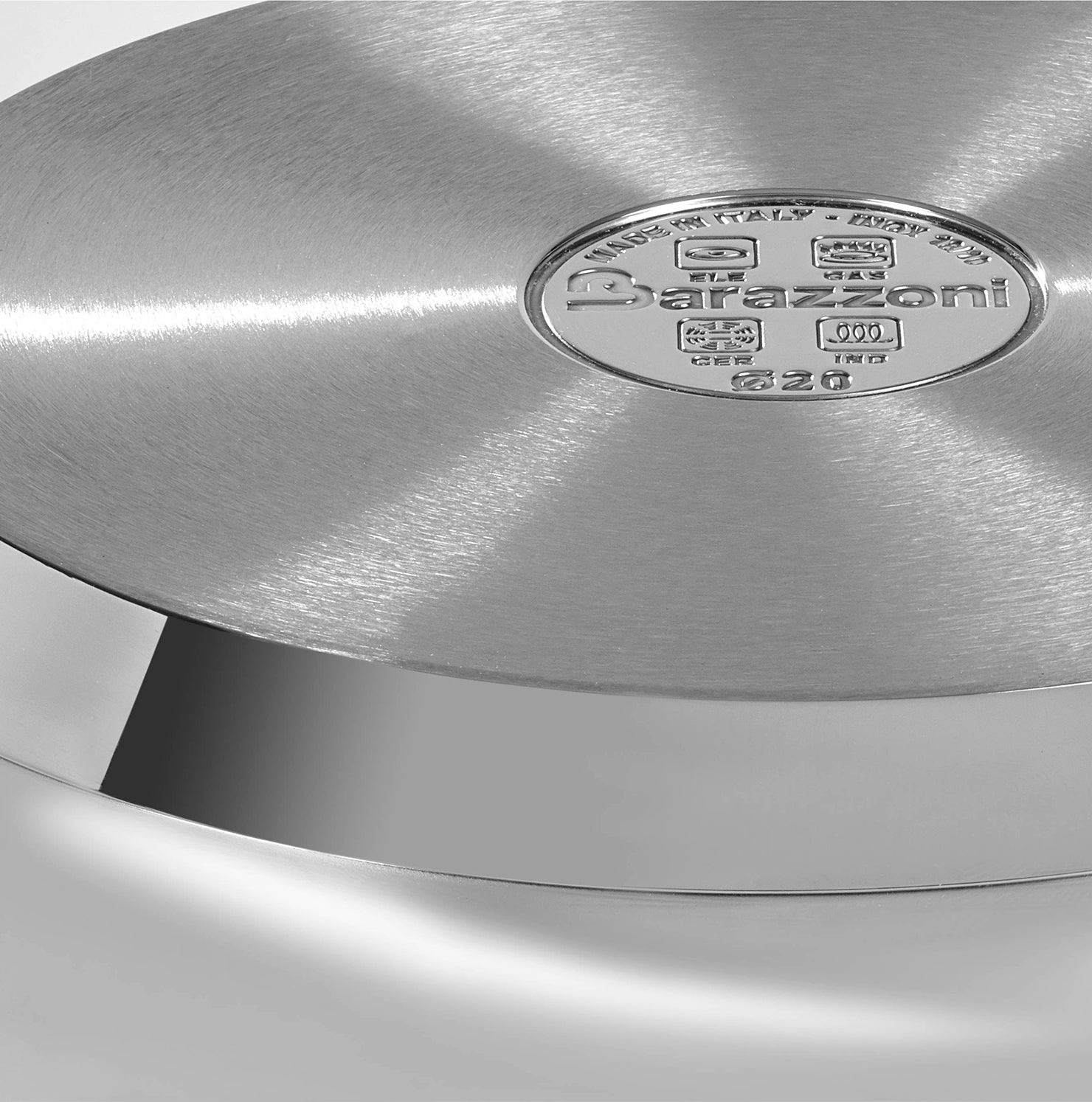 Set inox 2 pezzi - Padelle 20 cm + 24 cm