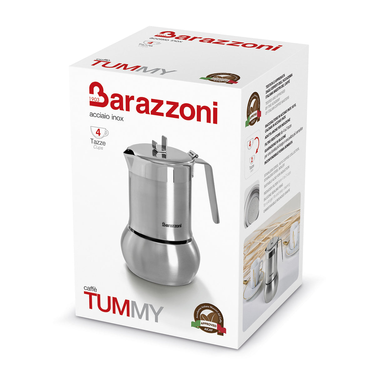 Stainless steel CaffeTummy with reducer