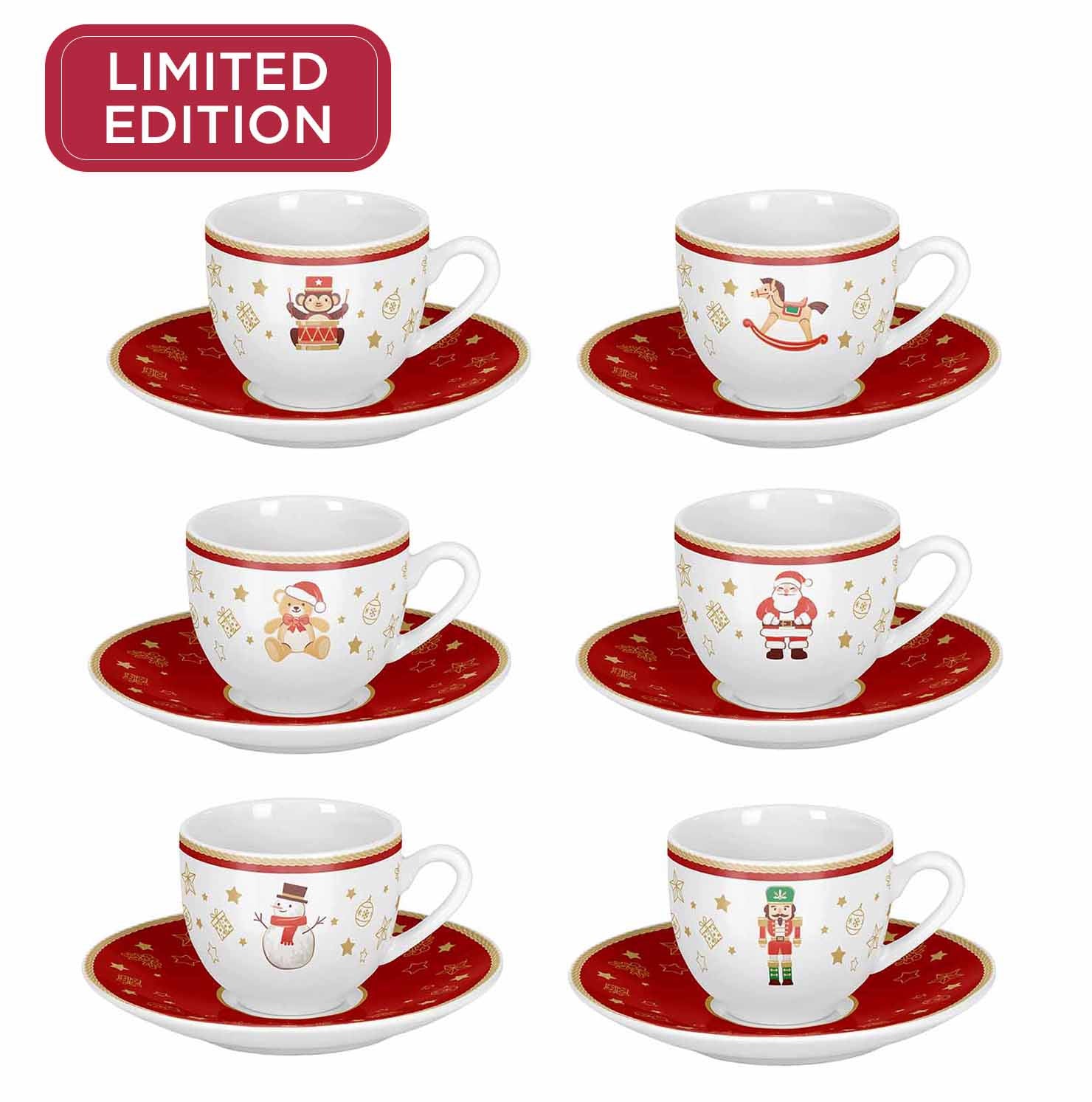 Balocchi - set 6 tazzine+ 6 piattini