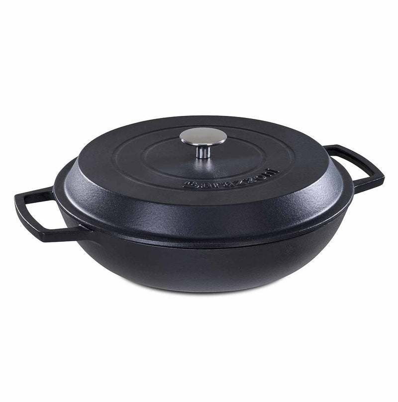 Pan with lid - matte black