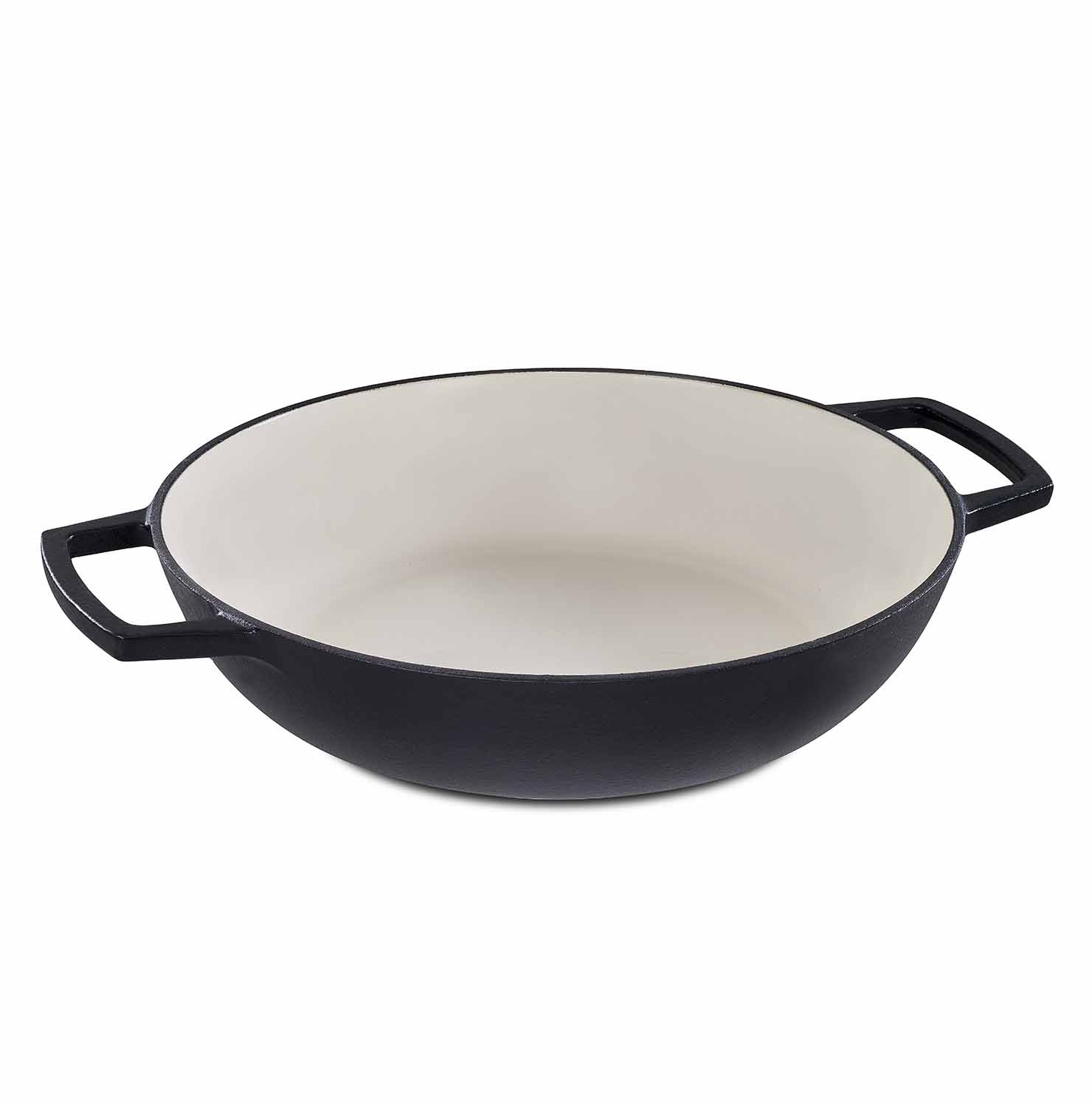 Tegame con coperchio - nero opaco