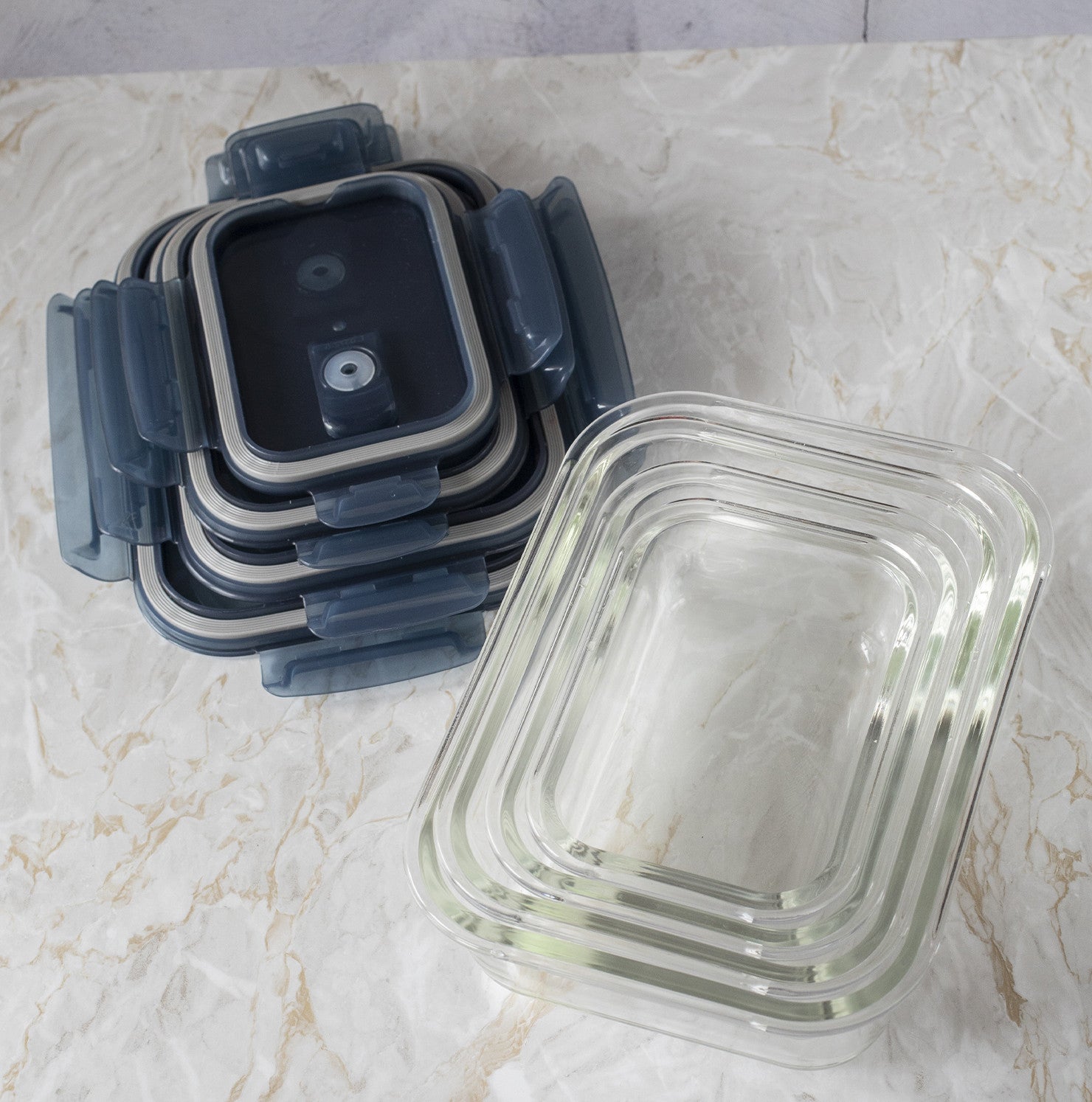 Contenitore vetro con coperchiol