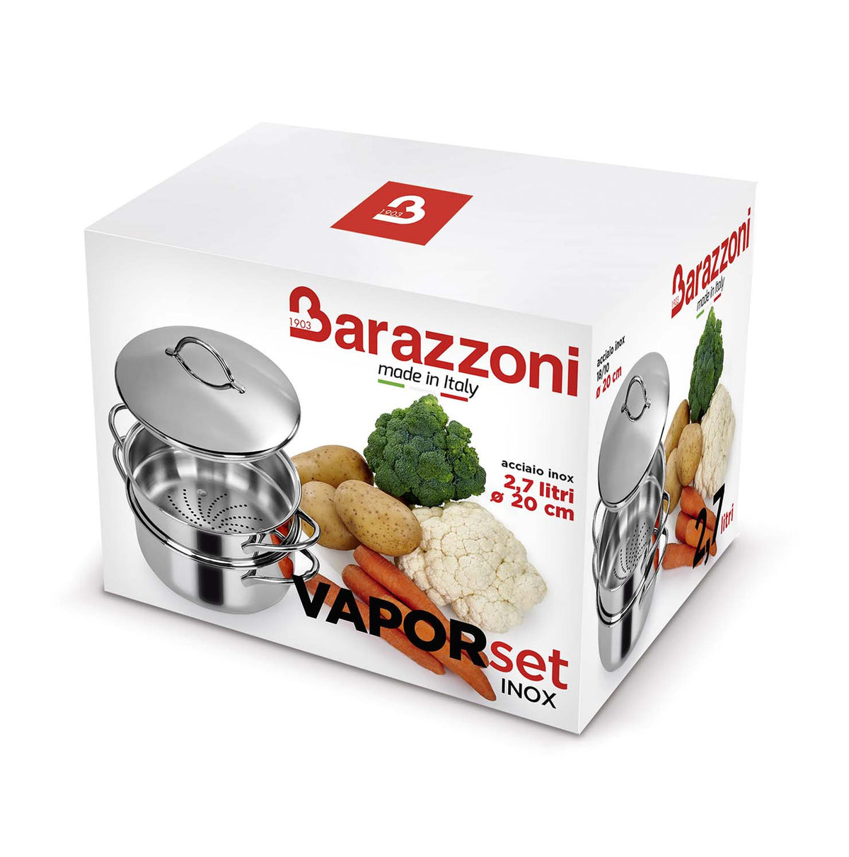 Set vapore con fondo termodiffusore