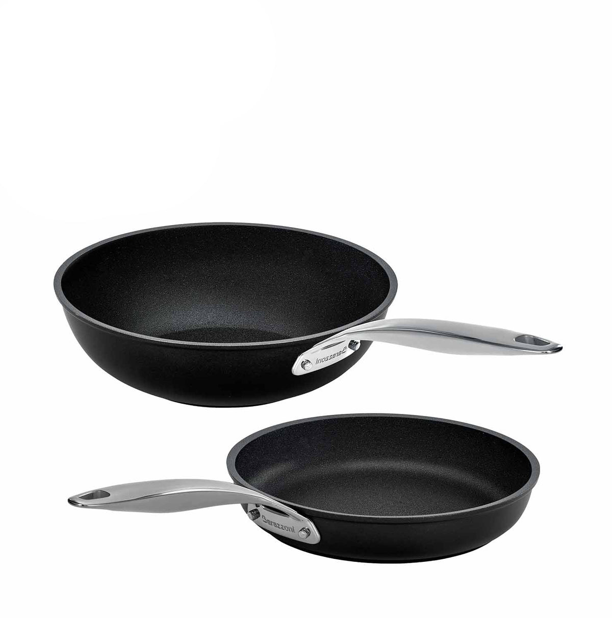 Set antiaderente 2 pezzi - Padella 24 cm + Wok 28 cm