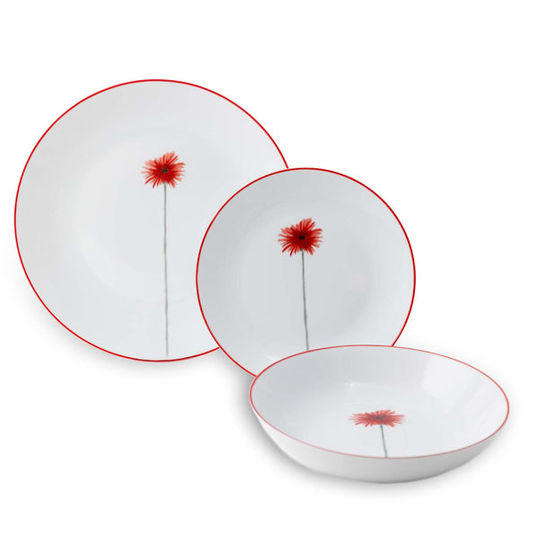 Flower Field Gerbera - set of 3 plates