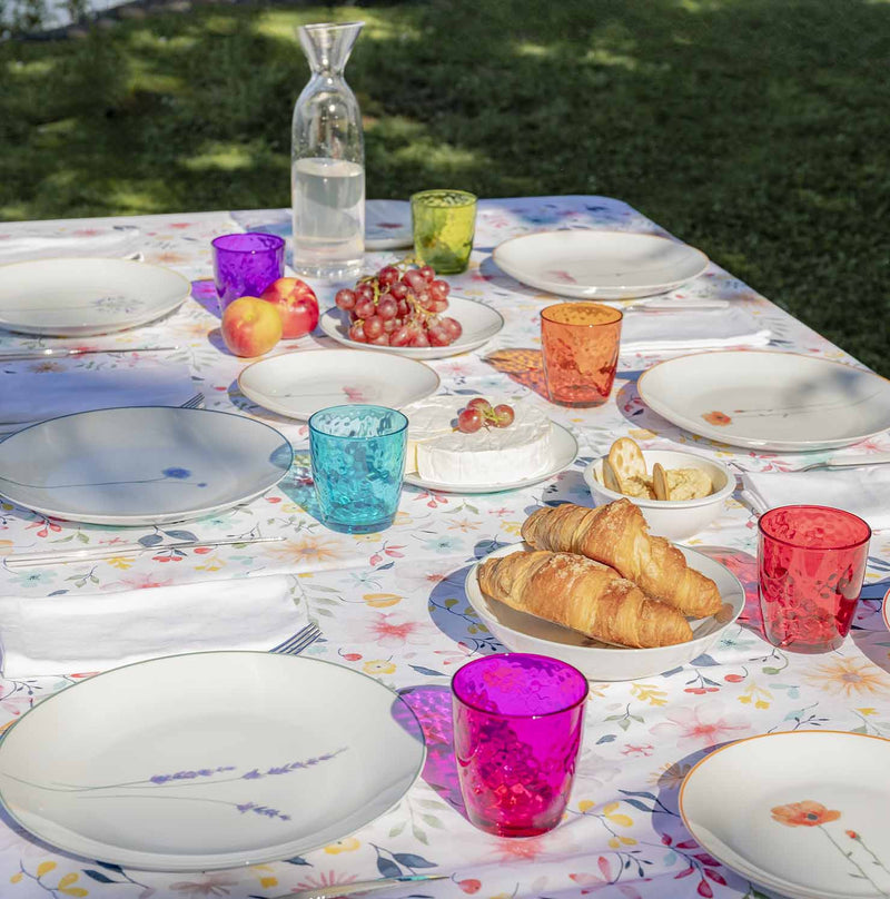 Flower Field - set of 18 plates