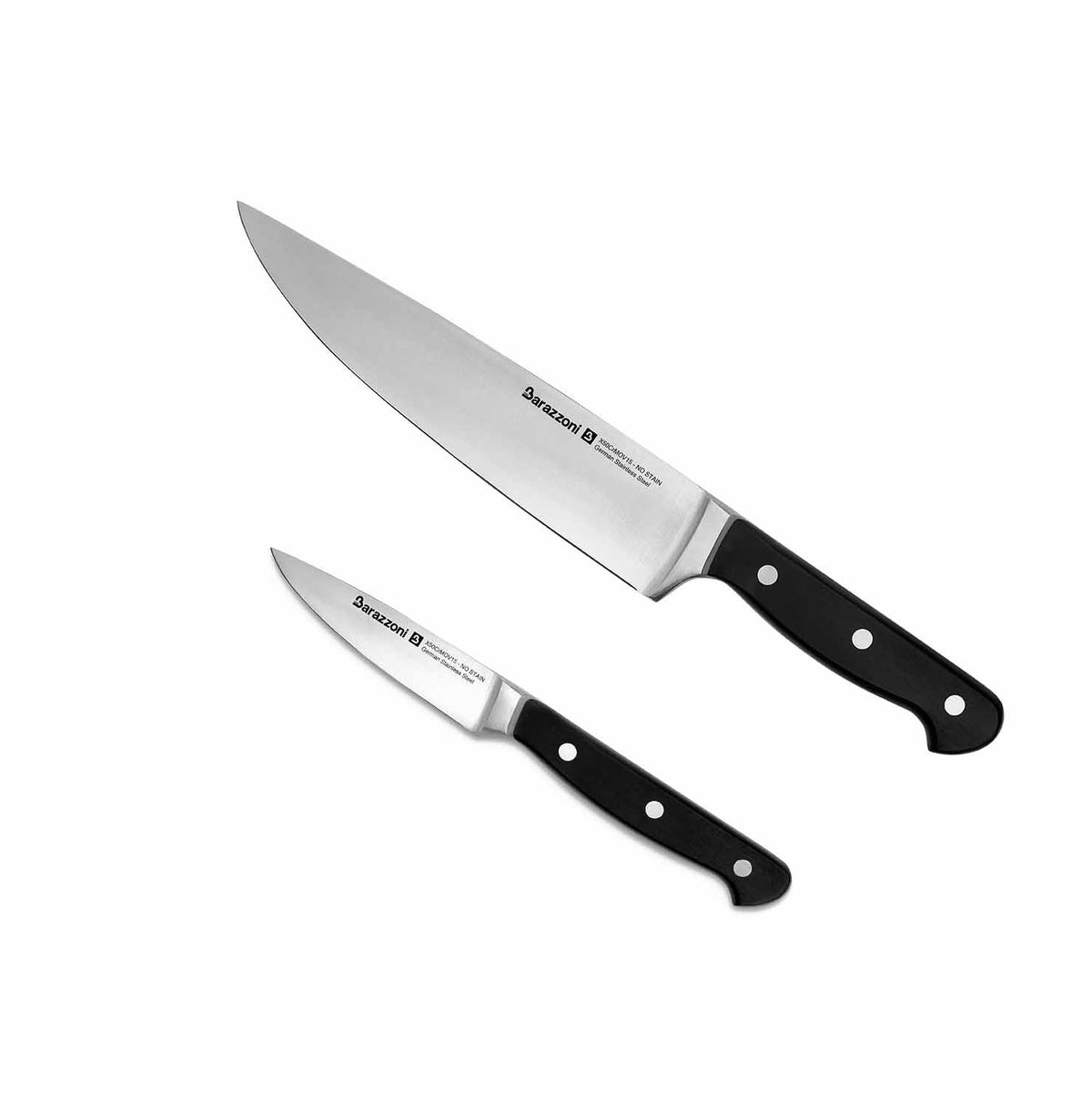 Acciaio inox - set coltello chef + spelucchino